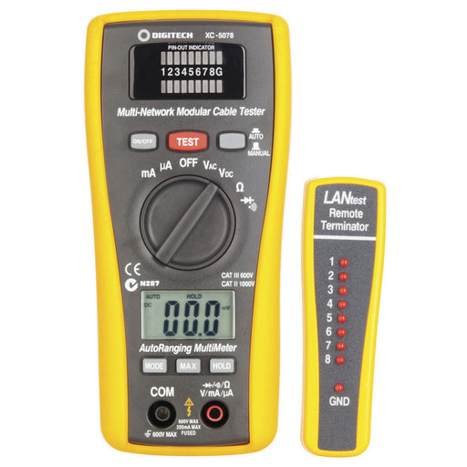 2 in 1 Network Cable Tester and Digital Multimeter