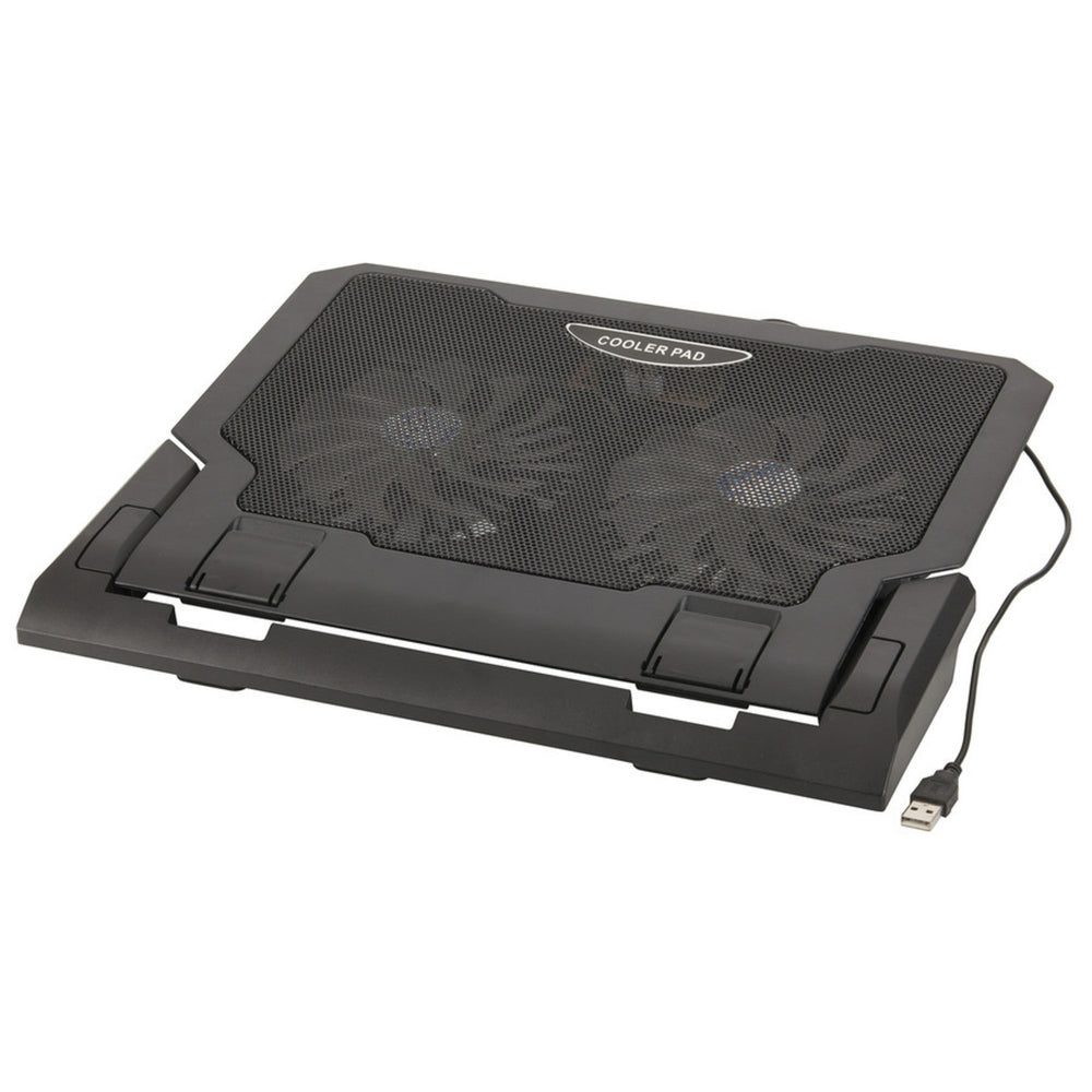 COOLING PAD NOTEBOOK DUAL FAN BLK