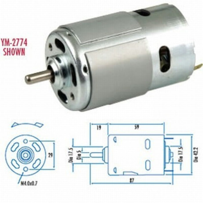 Standard (High Power) D.C. Motors 20000 RPM