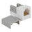 RJ12 Socket 6P6C Keystone Jack - White