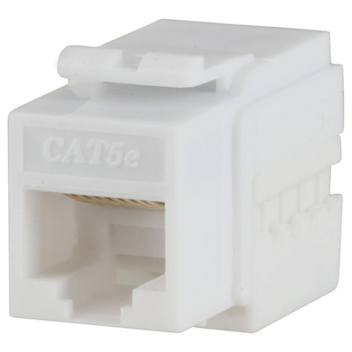 RJ45 Socket Cat5E Keystone Jack - White