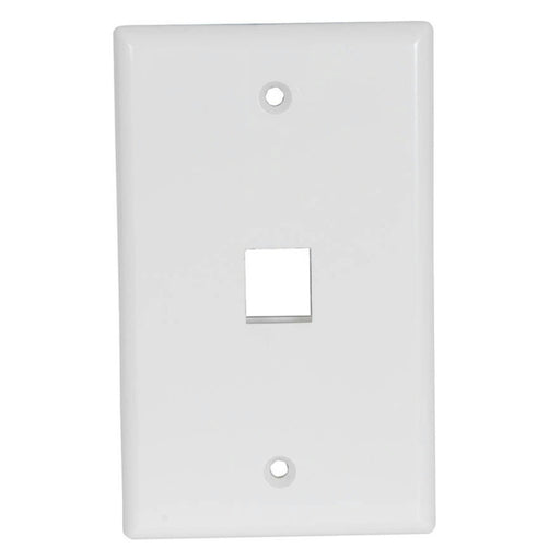 Keystone Wall Plate Single White