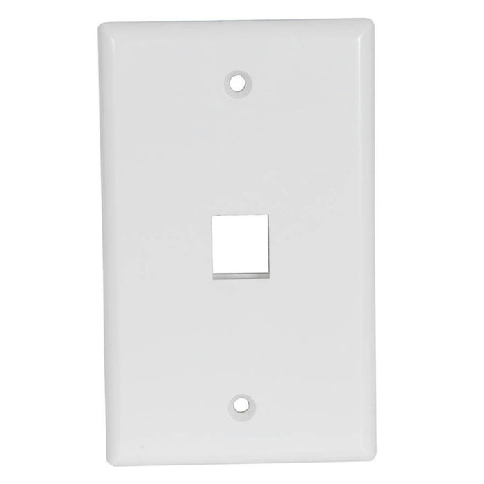 Keystone Wall Plate Single White