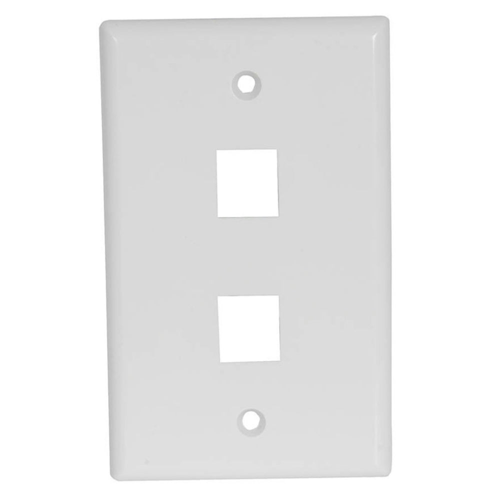 Keystone Wall Plate Double White