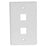 Keystone Wall Plate Double White