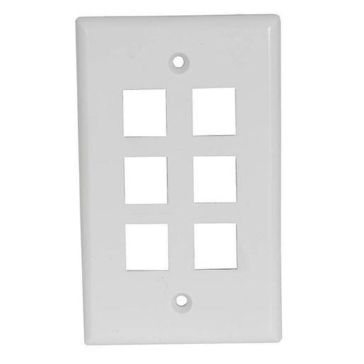 Keystone Wall Plate 6 Way