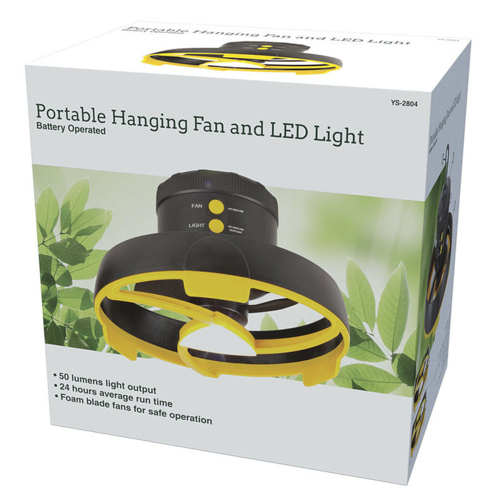 Portable Ceiling Fan and Light