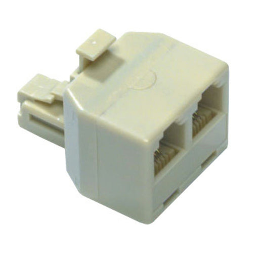 RJ12 6/4/C Modular Double Adaptor