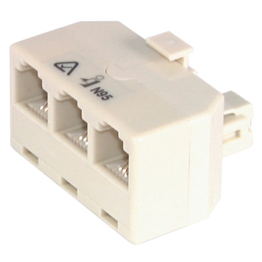 RJ12 6P/4C Modular Triple Adaptor