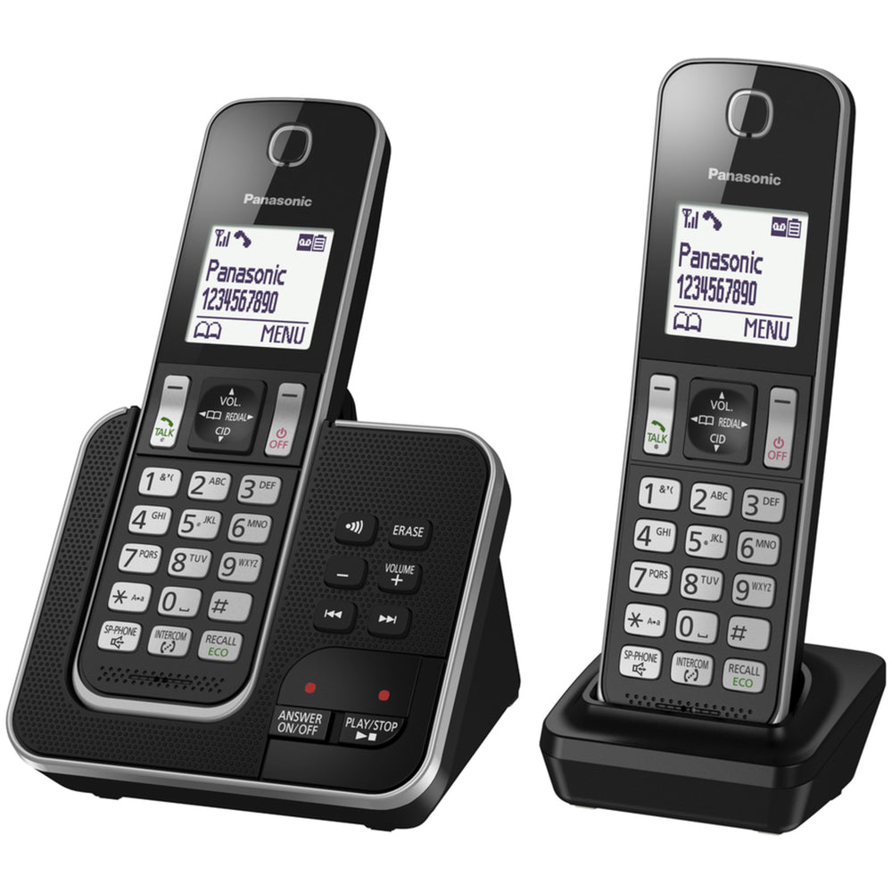 Panasonic Twin Handset Cordless Telephone with Answering Machine