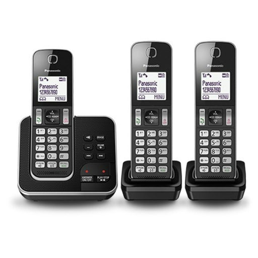 Panasonic Triple Handset Cordless Telephone with Answering Machine