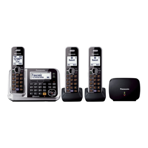 Panasonic Triple Handset Cordless Telephone with Mobile Link & Repeater