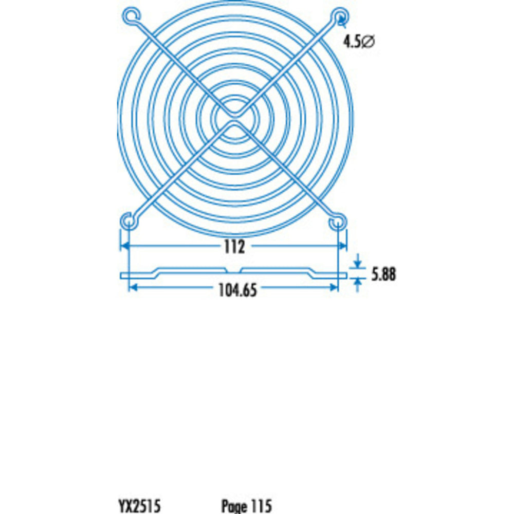 120mm Fan Finger Guard