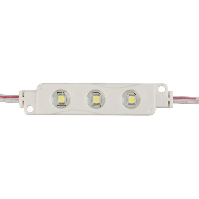 IP65 LED Light Module String, 10x 3x3528-LEDs, Cool White