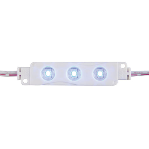 IP65 LED Light Module String, 10x 3x3528-LEDs, Blue