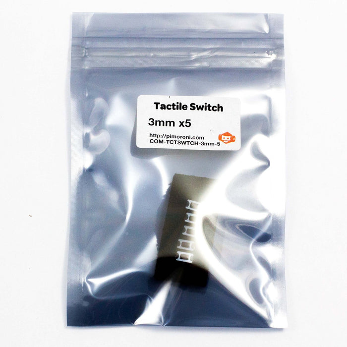 Tactile Switches - 6mm - pack of 5