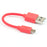 USB A to microB cable - Red - 10cm