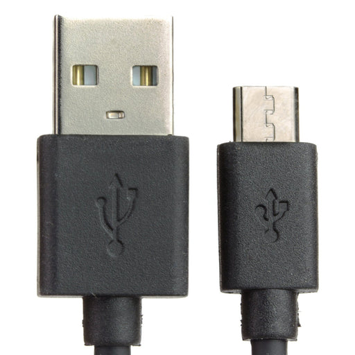USB A to microB cable - Black - 25cm