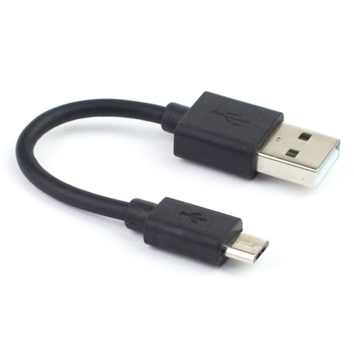 USB A to microB cable - Black - 10cm
