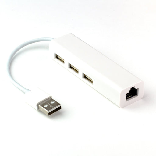 Three Port USB Hub with Ethernet