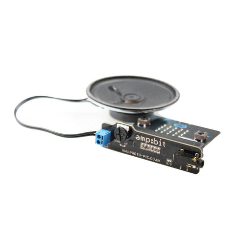 AMP:BIT class D amplifier for micro:bit with headphone jack