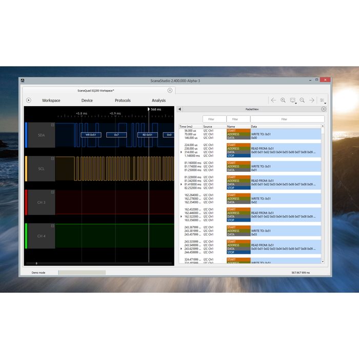 ScanaQuad Logic Analyzer & Pattern Generators - SQ100