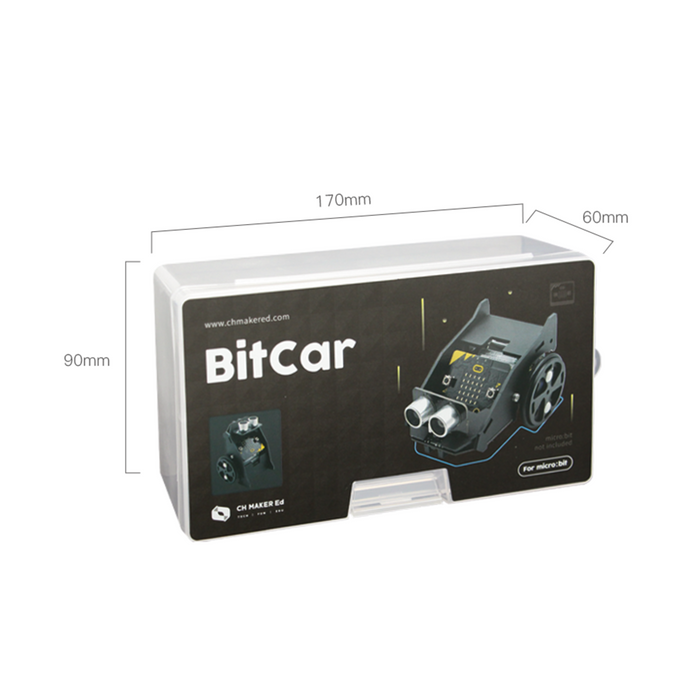 BITCAR - Autonomous Line Following & Obstacle Avoiding Car for micro:bit