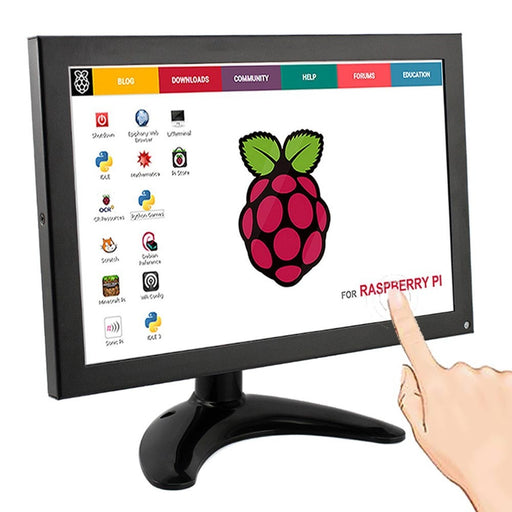 10.1 Inch Metal Shell IPS TFT 1280x800 Portable Monitor with Touch Function for Raspberry Pi All-In-One PC
