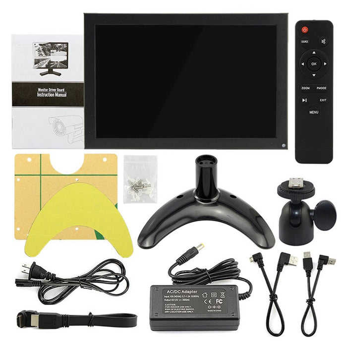 10.1 Inch Metal Shell IPS TFT 1280x800 Portable Monitor with Touch Function for Raspberry Pi All-In-One PC