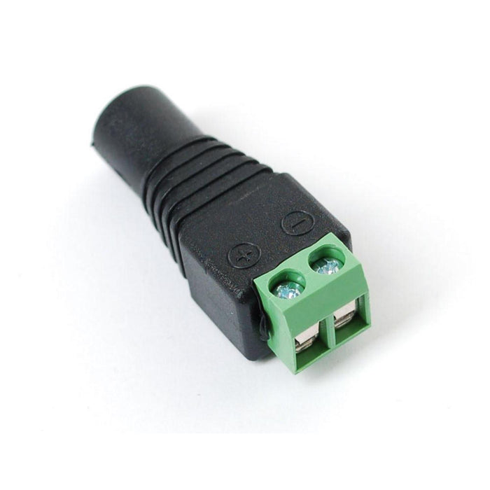 2.1mm Plug/Jack to Screw Terminal Block - Male