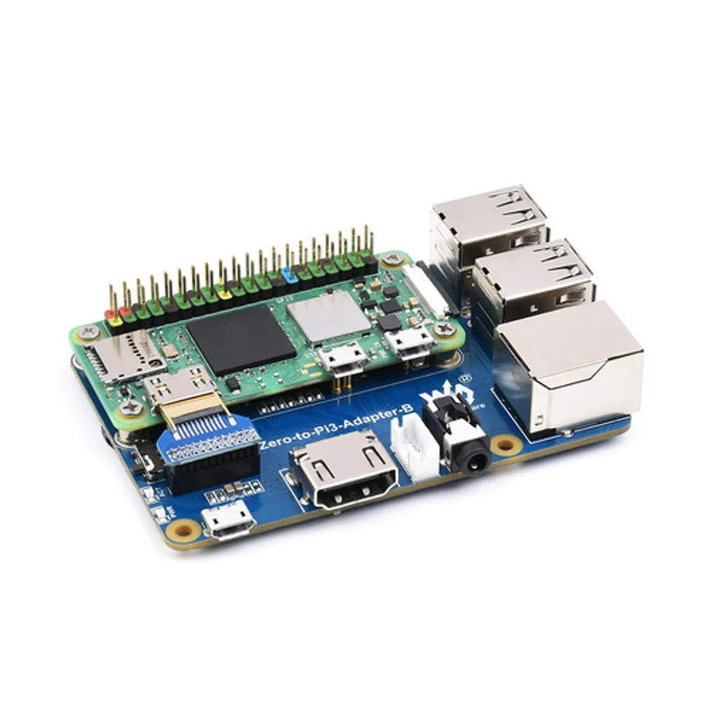 Raspberry Pi Zero 2W To 3B Adapter with Zero 2WH