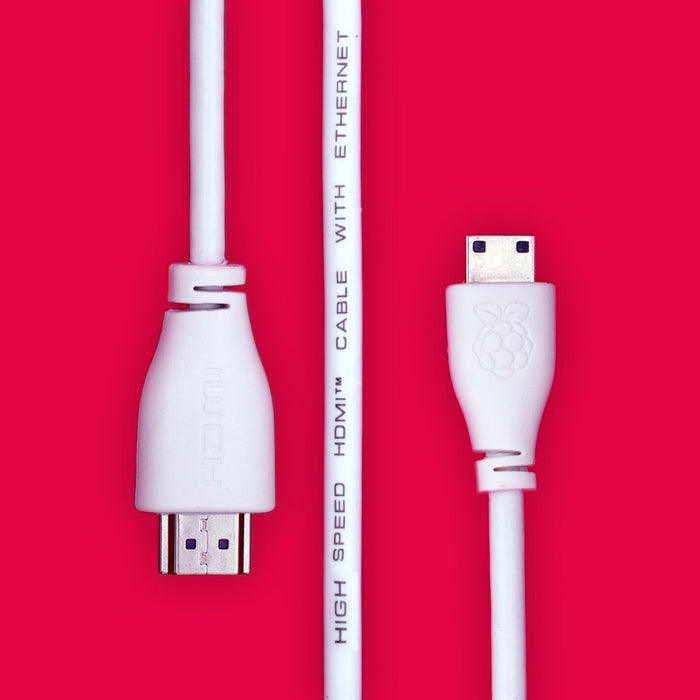 Mini HDMI to Std HMDI Cable, 1M, White
