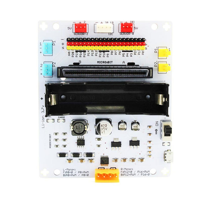 Pinout Motor/ Servor Shield for BBC Micro: bit