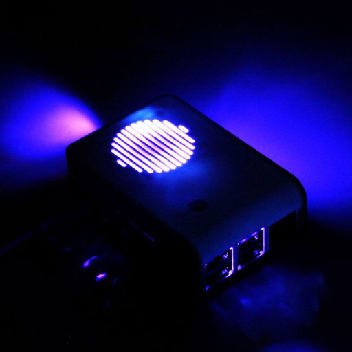 Raspberry Pi 4 ABS case with LED Cooling Fan